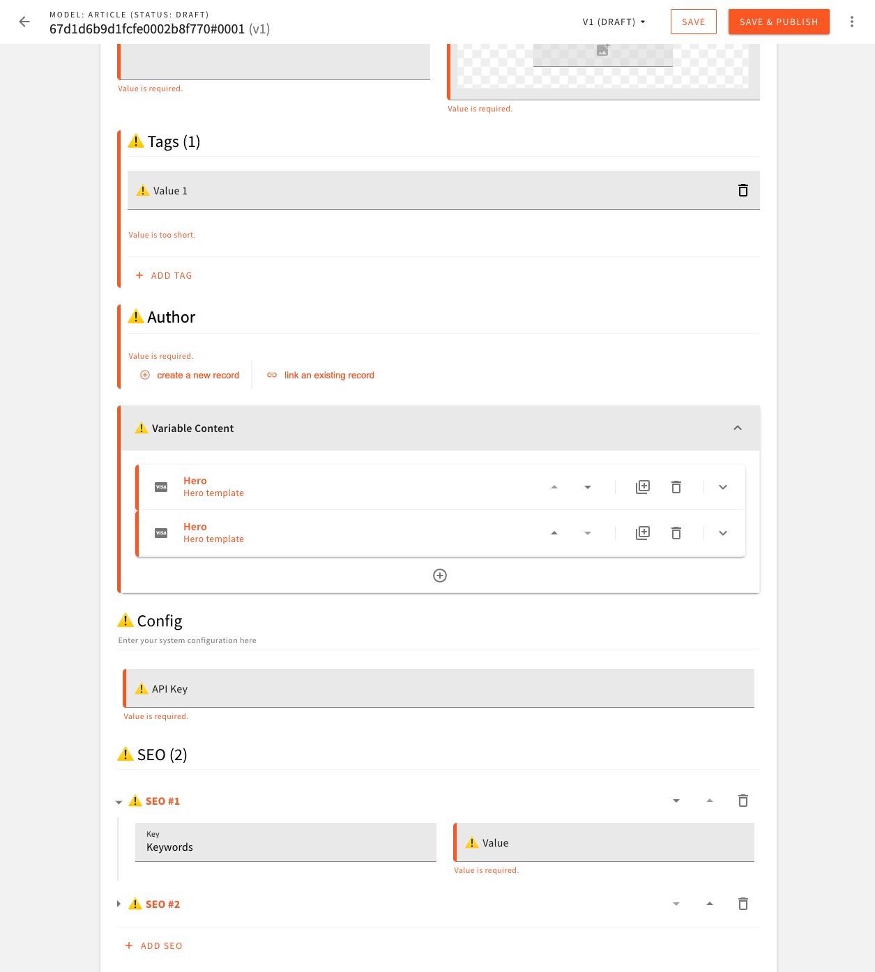 Validation Indicators